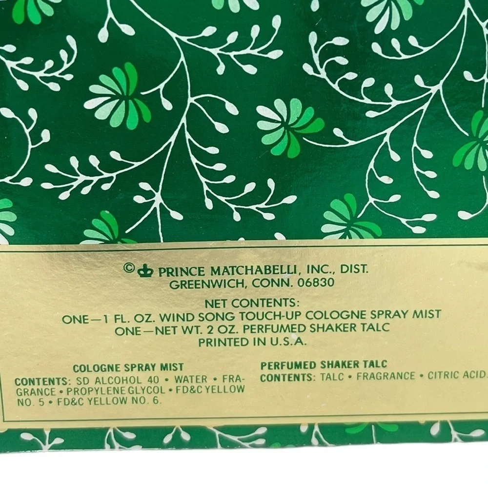 VTG. 1960’s Prince Matchabelli Wind Song‎ Gift Set